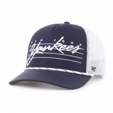 Бейсболка New York Yankees 47 Navy Brrr Downburst Mesh Hitch