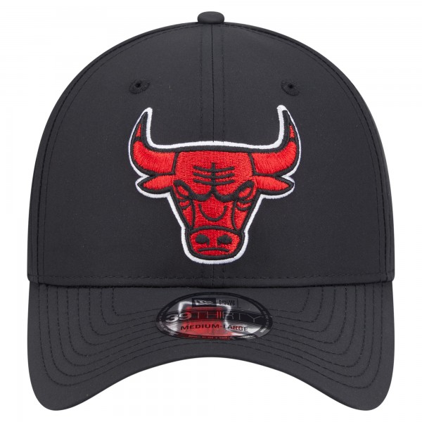 Бейсболка Chicago Bulls New Era Black Night 39THIRTY