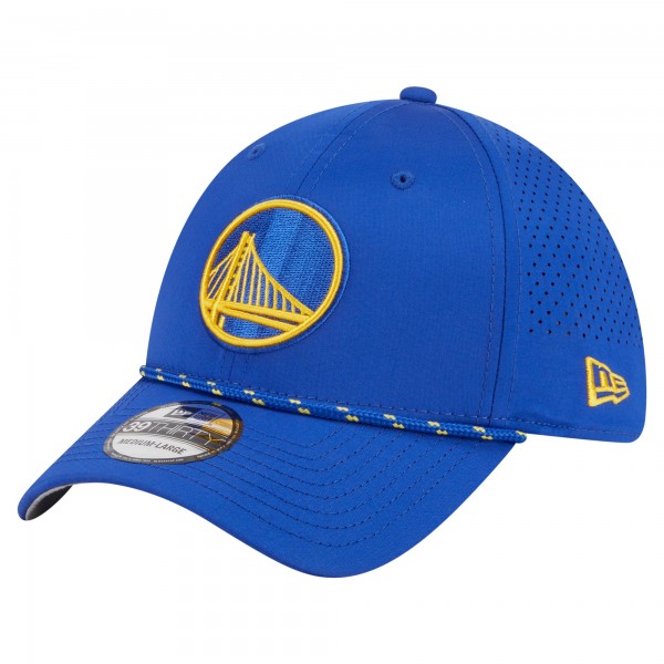 Бейсболка Golden State Warriors New Era Royal Featherweight Poly Rope Flex 39Thirty