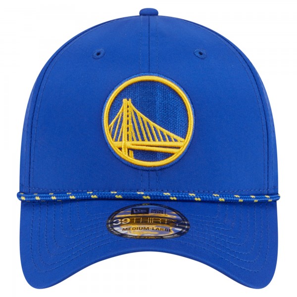 Бейсболка Golden State Warriors New Era Royal Featherweight Poly Rope Flex 39Thirty