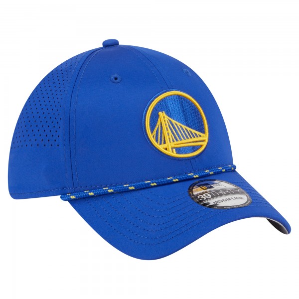 Бейсболка Golden State Warriors New Era Royal Featherweight Poly Rope Flex 39Thirty