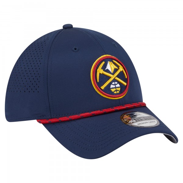 Бейсболка Denver Nuggets New Era Navy Featherweight Poly Rope Flex 39Thirty