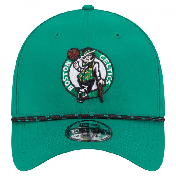 Бейсболка Boston Celtics New Era Kelly Green Featherweight Poly Rope Flex 39Thirty