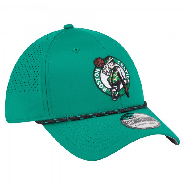 Бейсболка Boston Celtics New Era Kelly Green Featherweight Poly Rope Flex 39Thirty