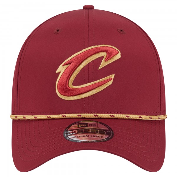 Бейсболка Cleveland Cavaliers New Era Wine Featherweight Poly Rope Flex 39Thirty