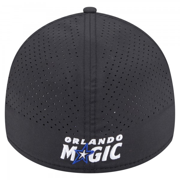 Бейсболка Orlando Magic New Era Black Featherweight Poly Rope Flex 39Thirty