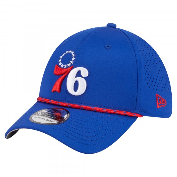 Бейсболка Philadelphia 76ers New Era Royal Featherweight Poly Rope Flex 39Thirty