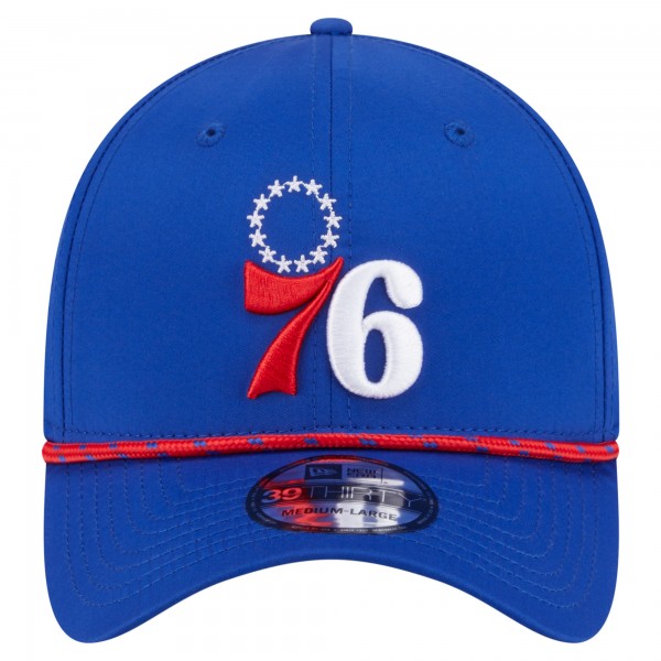 Бейсболка Philadelphia 76ers New Era Royal Featherweight Poly Rope Flex 39Thirty