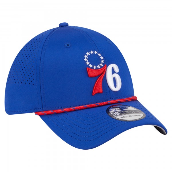 Бейсболка Philadelphia 76ers New Era Royal Featherweight Poly Rope Flex 39Thirty