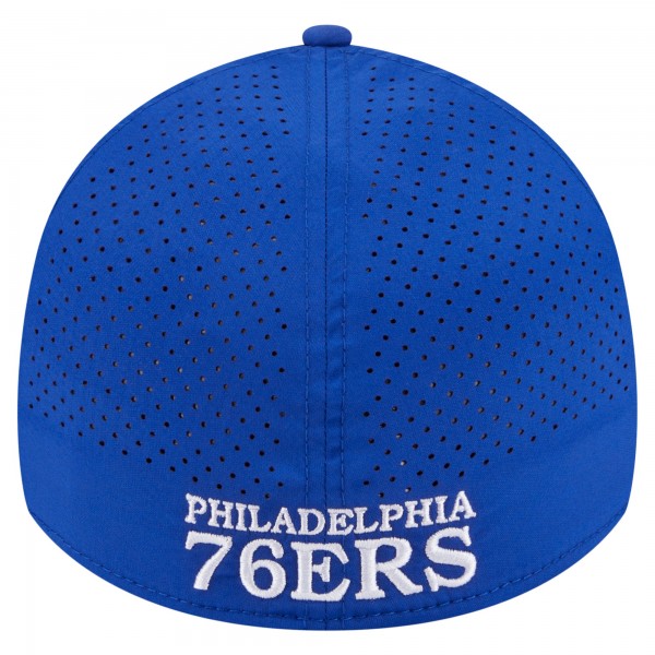 Бейсболка Philadelphia 76ers New Era Royal Featherweight Poly Rope Flex 39Thirty