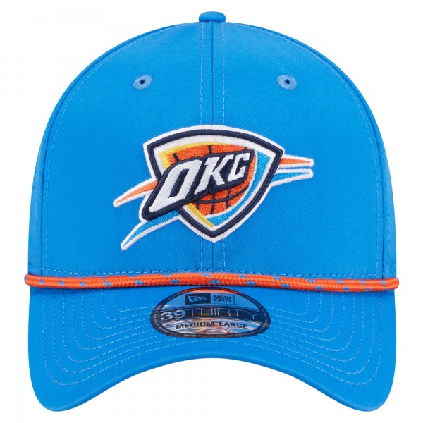 Бейсболка Oklahoma City Thunder New Era Blue Featherweight Poly Rope Flex 39Thirty