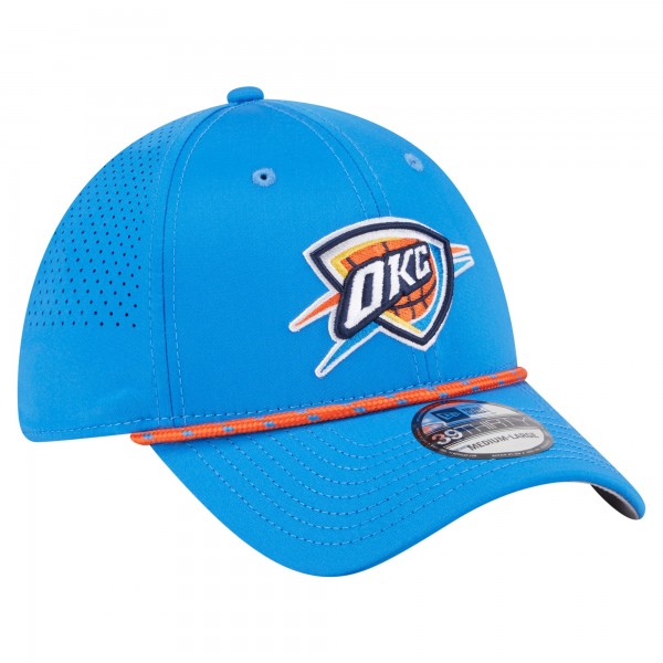 Бейсболка Oklahoma City Thunder New Era Blue Featherweight Poly Rope Flex 39Thirty