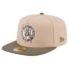 Бейсболка Boston Celtics New Era Tan Color Pack Two-Tone 59FIFTY A-Frame