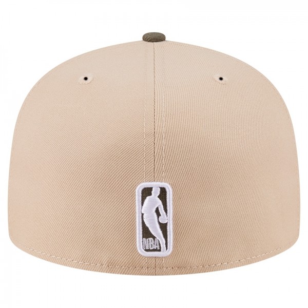 Бейсболка Boston Celtics New Era Tan Color Pack Two-Tone 59FIFTY A-Frame