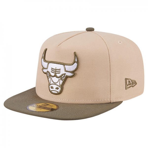 Бейсболка Chicago Bulls New Era Tan Color Pack Two-Tone 59FIFTY A-Frame