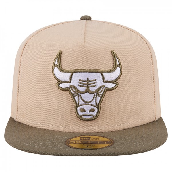 Бейсболка Chicago Bulls New Era Tan Color Pack Two-Tone 59FIFTY A-Frame