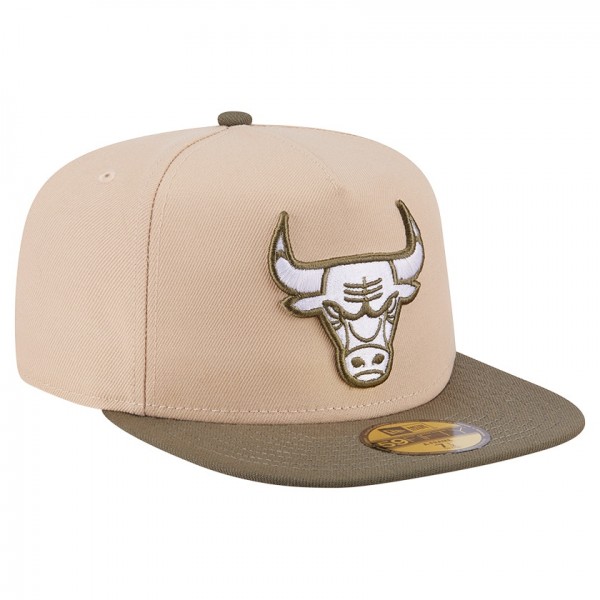 Бейсболка Chicago Bulls New Era Tan Color Pack Two-Tone 59FIFTY A-Frame