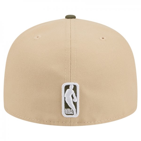 Бейсболка Philadelphia 76ers New Era Tan Color Pack Two-Tone 59FIFTY A-Frame