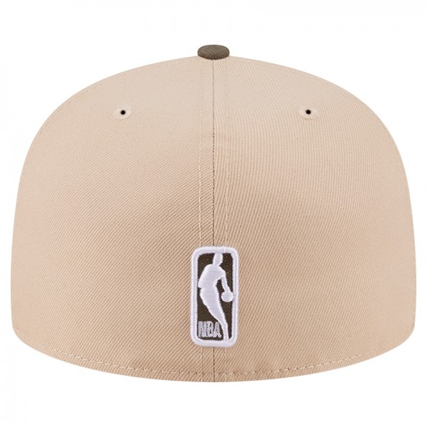 Бейсболка New York Knicks New Era Tan Color Pack Two-Tone 59FIFTY A-Frame