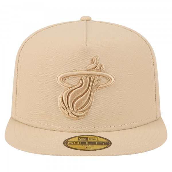 Бейсболка Miami Heat New Era Khaki Color Pack A-Frame 59FIFTY