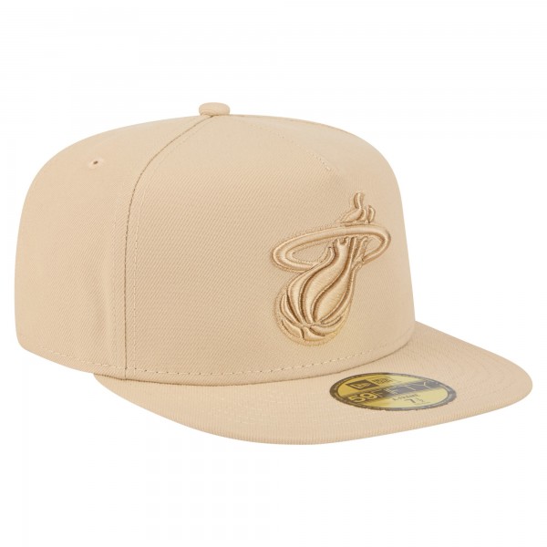 Бейсболка Miami Heat New Era Khaki Color Pack A-Frame 59FIFTY