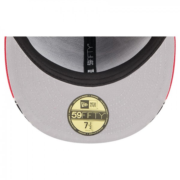 Бейсболка Chicago Bulls New Era Black/Red Break 59FIFTY