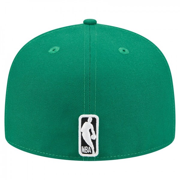 Бейсболка Boston Celtics New Era Kelly Green/Black Break 59FIFTY