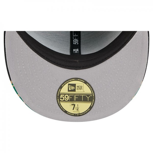 Бейсболка Boston Celtics New Era Kelly Green/Black Break 59FIFTY