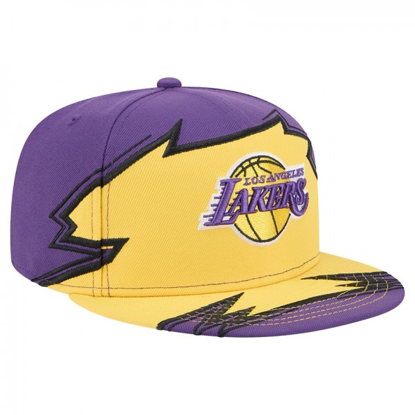 Бейсболка Los Angeles Lakers New Era Purple/Gold Break 59FIFTY