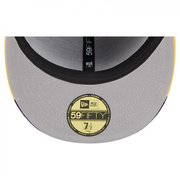 Бейсболка Los Angeles Lakers New Era Purple/Gold Break 59FIFTY