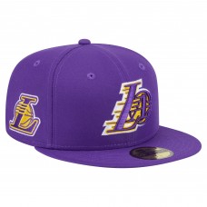 Бейсболка Los Angeles Lakers New Era Purple Deceptor 59FIFTY