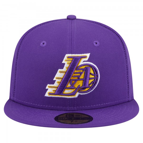 Бейсболка Los Angeles Lakers New Era Purple Deceptor 59FIFTY