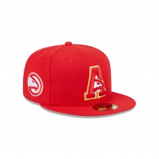 Бейсболка Atlanta Hawks New Era Red Deceptor 59FIFTY