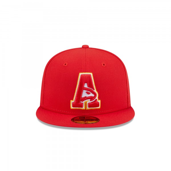 Бейсболка Atlanta Hawks New Era Red Deceptor 59FIFTY