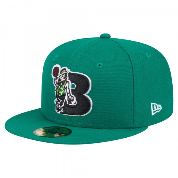 Бейсболка Boston Celtics New Era Kelly Green Deceptor 59FIFTY