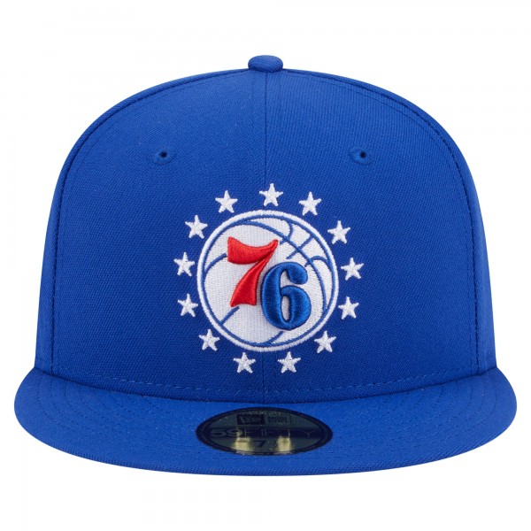 Бейсболка Philadelphia 76ers New Era Royal Deceptor 59FIFTY
