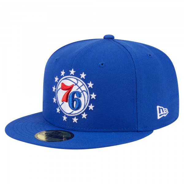 Бейсболка Philadelphia 76ers New Era Royal Deceptor 59FIFTY