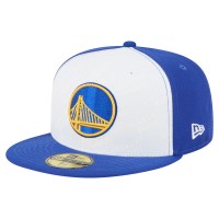 Бейсболка Golden State Warriors New Era White/Royal Repeat 59Fifty