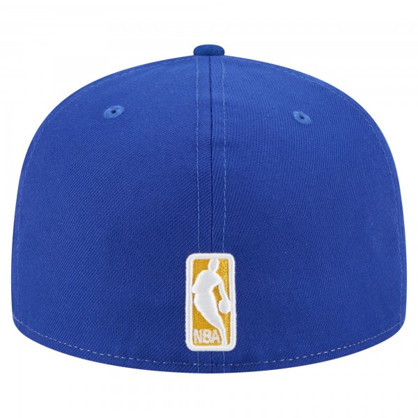 Бейсболка Golden State Warriors New Era White/Royal Repeat 59Fifty