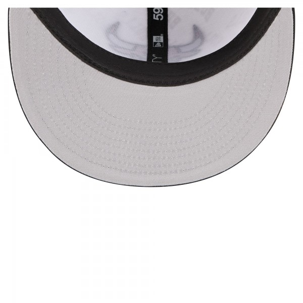 Бейсболка Chicago Bulls New Era White/Black Repeat 59Fifty