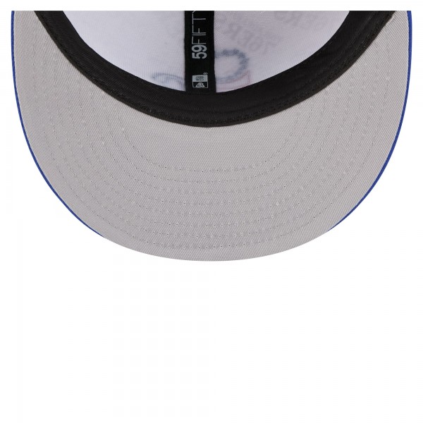 Бейсболка Philadelphia 76ers New Era White/Royal Repeat 59Fifty
