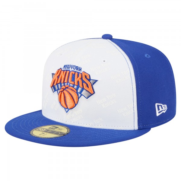 Бейсболка New York Knicks New Era White/Blue Repeat 59Fifty