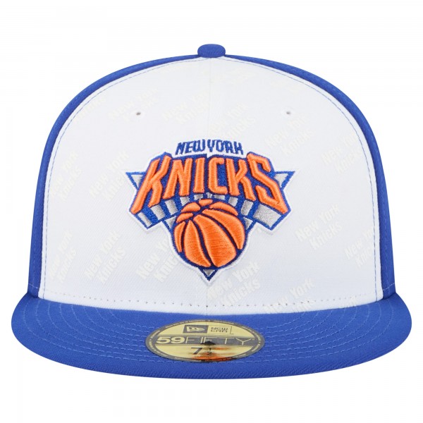 Бейсболка New York Knicks New Era White/Blue Repeat 59Fifty