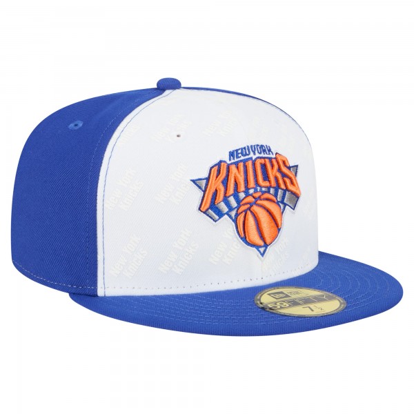 Бейсболка New York Knicks New Era White/Blue Repeat 59Fifty