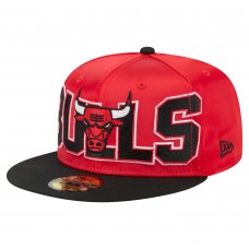 Бейсболка Chicago Bulls New Era Red/Black Satin Two-Tone 59FIFTY