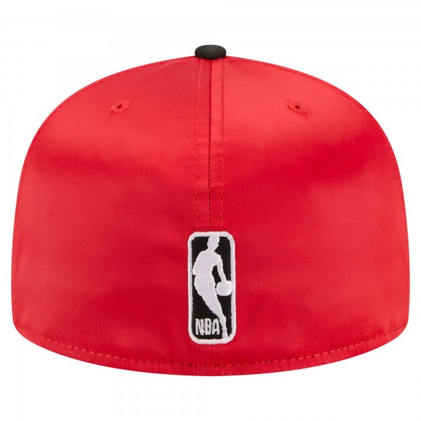Бейсболка Chicago Bulls New Era Red/Black Satin Two-Tone 59FIFTY