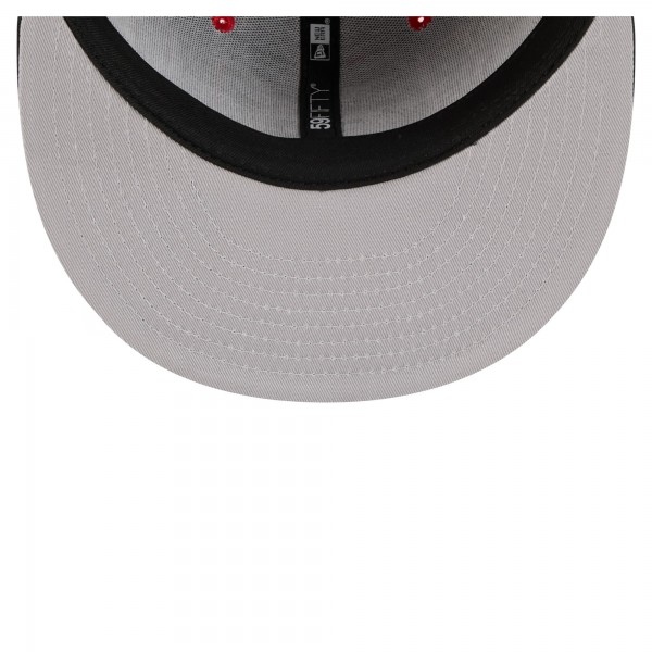 Бейсболка Chicago Bulls New Era Red/Black Satin Two-Tone 59FIFTY