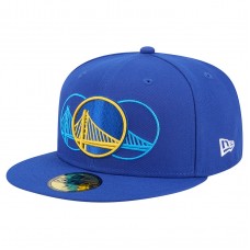 Бейсболка Golden State Warriors New Era Royal Tri-Hit 59Fifty