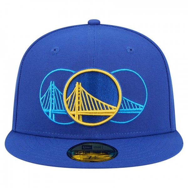 Бейсболка Golden State Warriors New Era Royal Tri-Hit 59Fifty