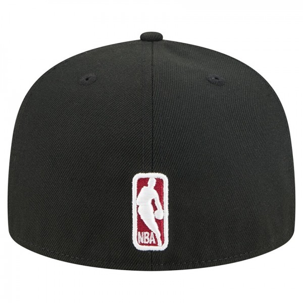 Бейсболка Miami Heat New Era Black Tri-Hit 59Fifty